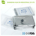 Couverture d&#39;urgence CE ISO 200cm longueur 100cm largeur fabriquée en Chine